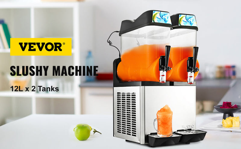 Load image into Gallery viewer, SIHAO - 12L x 2 Tank | Commercial Slushy Machine | Granita Slush Maker Slushy Juice | Easy Cleanup
