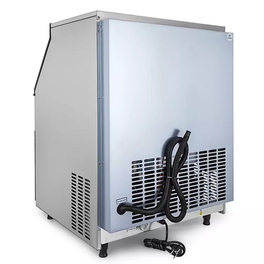 SIHAO - 110KG -  265LBS/24H | Commercial Ice Maker Machine | 510W compressor | ETL Approved | with 510W Compressor | 77LBS Storage | Electric Water Drain Pump | Water Filter | 2 Scoops Included