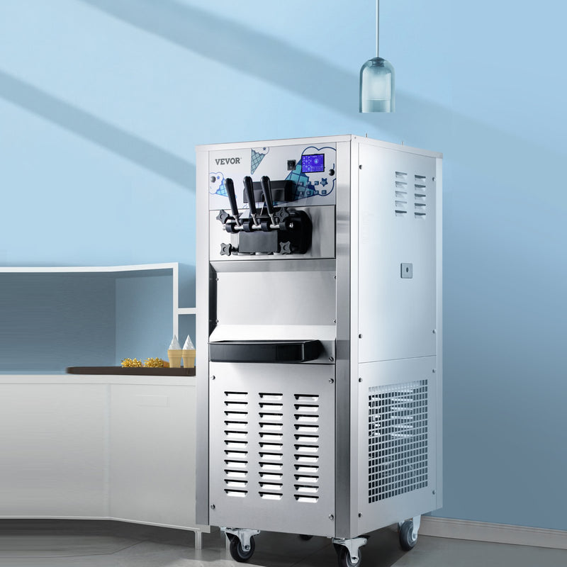 Load image into Gallery viewer, Commercial Ice Cream Machine High-end Vertical Three-Head SS240 US Plug
