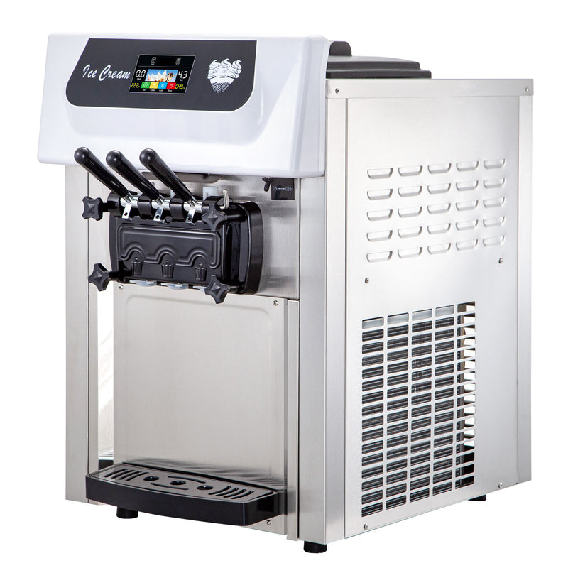 Load image into Gallery viewer, SIHAO - YKF-8216T - Commercial  Countertop Soft Ice Cream Machine | 2+1 Flavors | with Pre-Cooling | 5.3-7.4 Gal/H | 2200W  Compressor | with LCD Intelligent Panel
