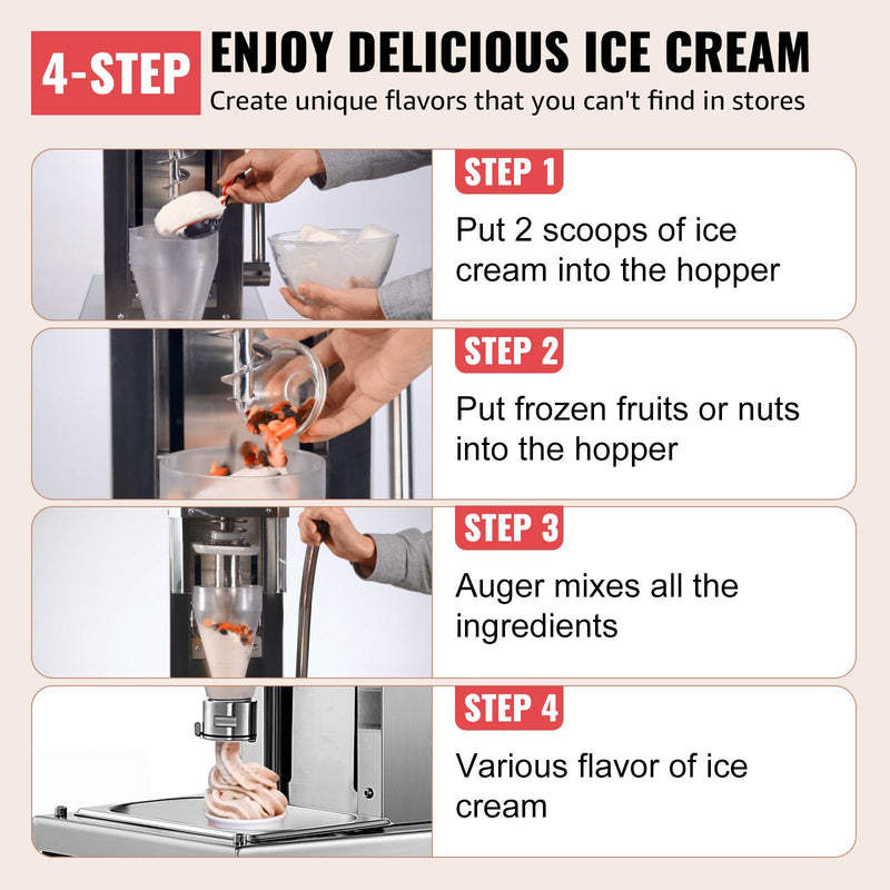 Load image into Gallery viewer, SIHAO - 7150T - Frozen Yogurt Blending Machine | 750W | Yogurt Milkshake Ice Cream Mixing Machine | 304 Stainless Steel Construction | Professional Commercial Kitchen Equipment
