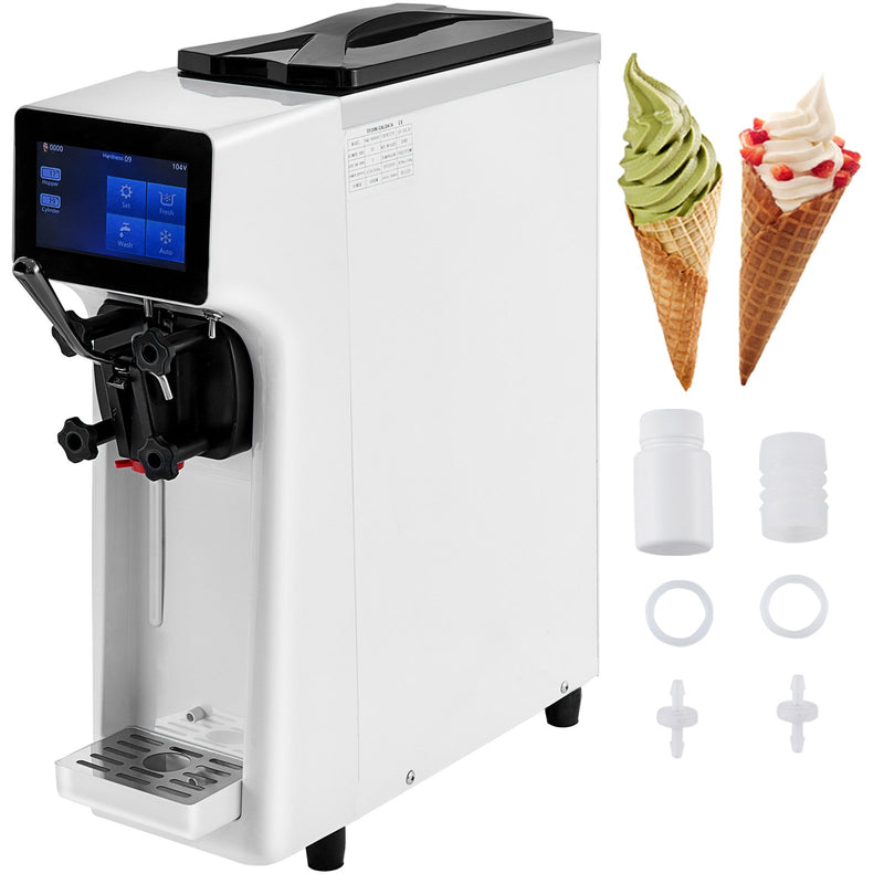 Load image into Gallery viewer, SIHAO - 9200ST -   Commercial Countertop  Soft Serve Ice Cream Machine |  10-20L/H Yield | 1000W | with 4.5L Hopper 1.6L Cylinder| Touch Screen | Puffing Shortage Alarm
