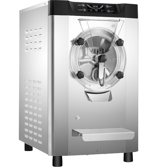 SIHAO - YKF-7218 - Commercial Countertop Hard Serve Ice Cream Machine | 4.8-6.3 Gal/H | 1.6 Gal Cylinder | 2000W Compressor | LCD Screen